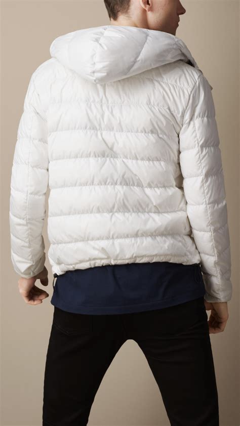 burberry white puffer jacket|Burberry puffer jacket men.